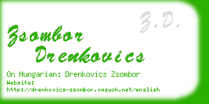 zsombor drenkovics business card